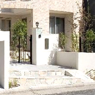 ラスティックモダンのお庭