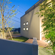 シンプルモダンのお庭