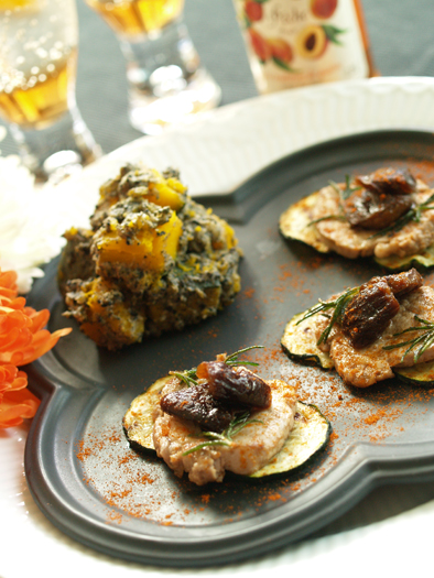 豚ヒレのローズマリー焼き・プルーンソース