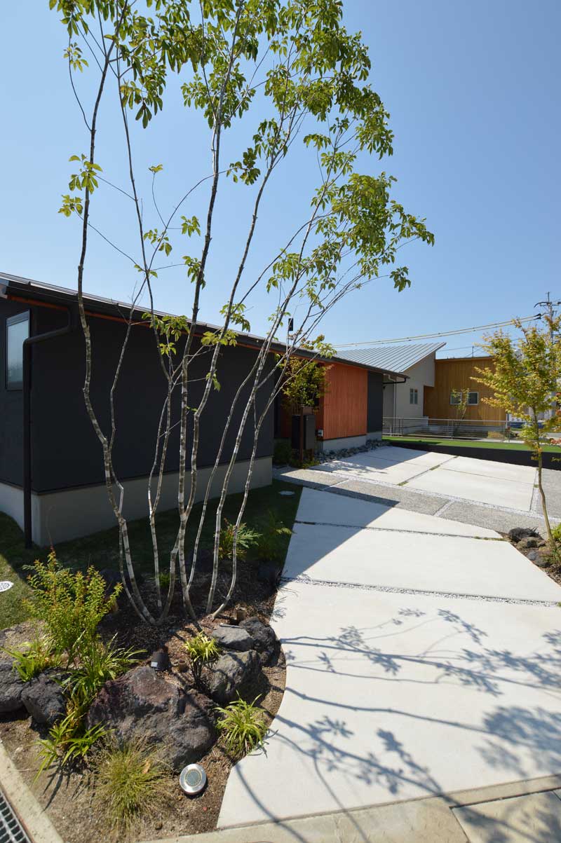 木漏れ日を感じる住宅