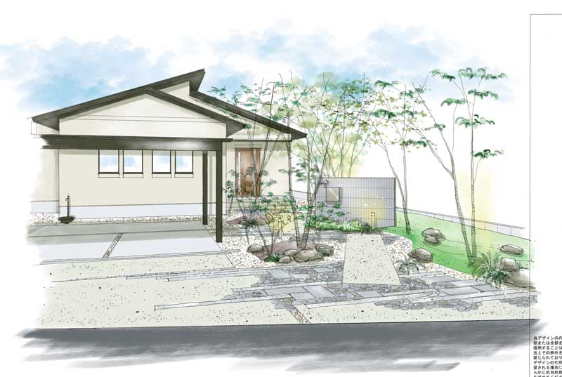 歩みとともに変化する庭景