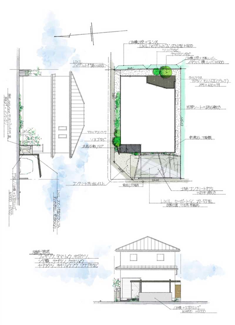 内と外をつなぐ、やわらかな余白のある庭